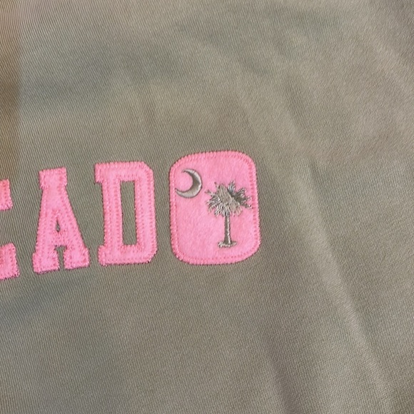 Beautiful Hilton Head Hoodie Green Pink Vacation Douth Carolina Palms Size XL - Picture 4 of 4